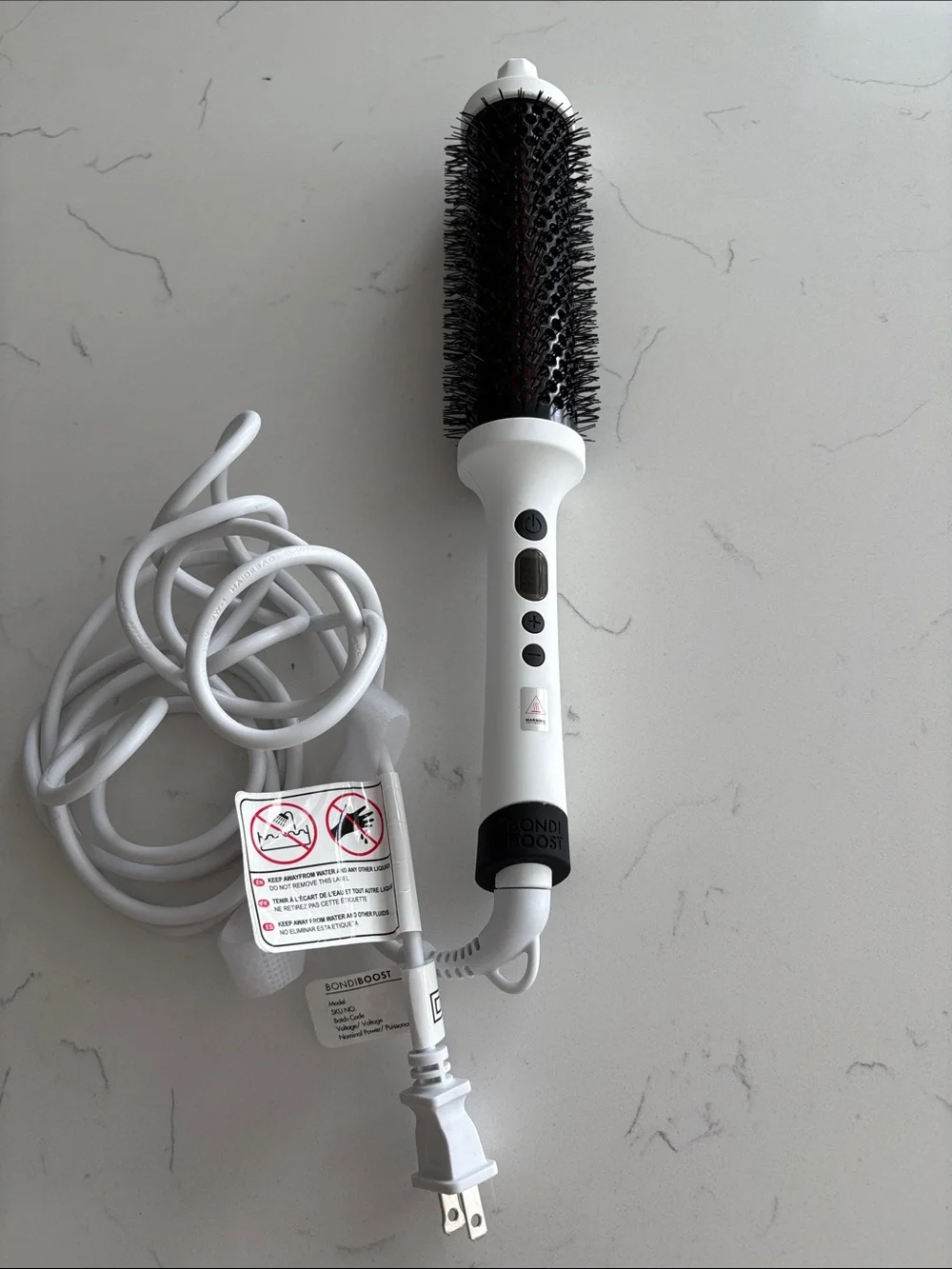 BONDIBOOST Infrared Heated Thermal Long Barrel Hot Round Brush